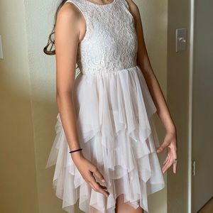 H&M Champagne Tiered Dress